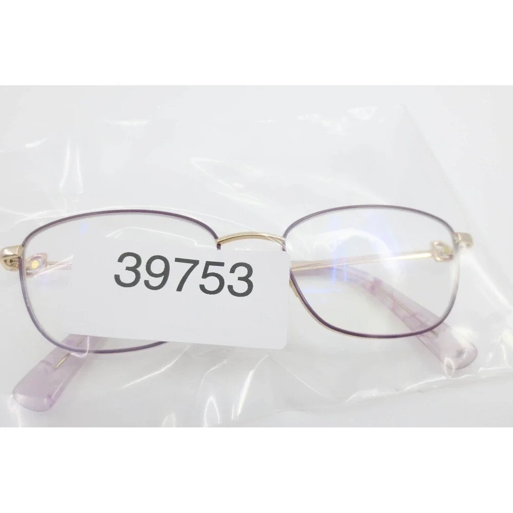 Longchamp LO2122 512 Gold Purple Cat Eye Eyeglasses Frames 52-17-140 Womens